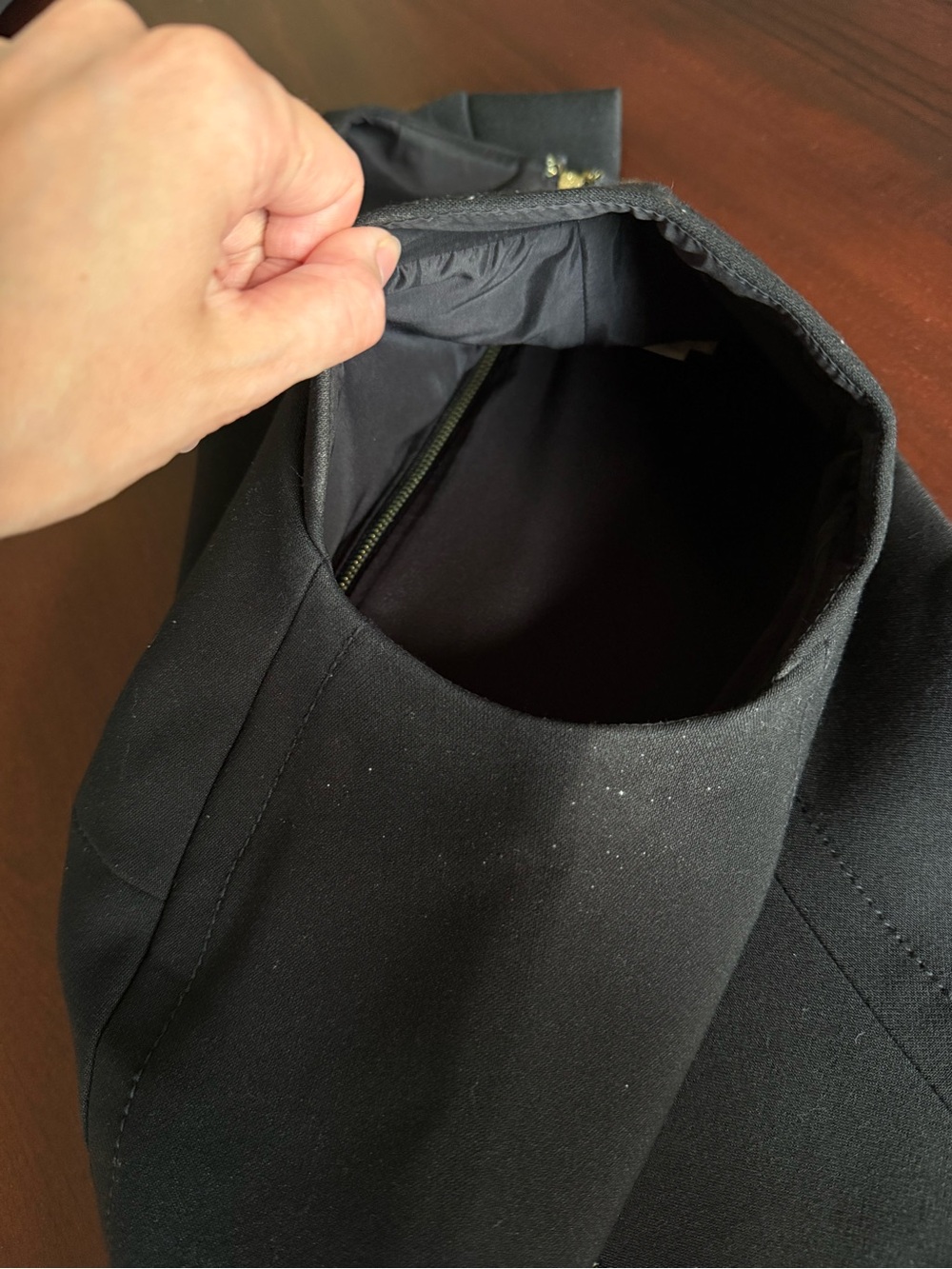 Kate Spade Classic Black Bow-Accent Sleeveless A-Line Dress - Picture 9 of 11